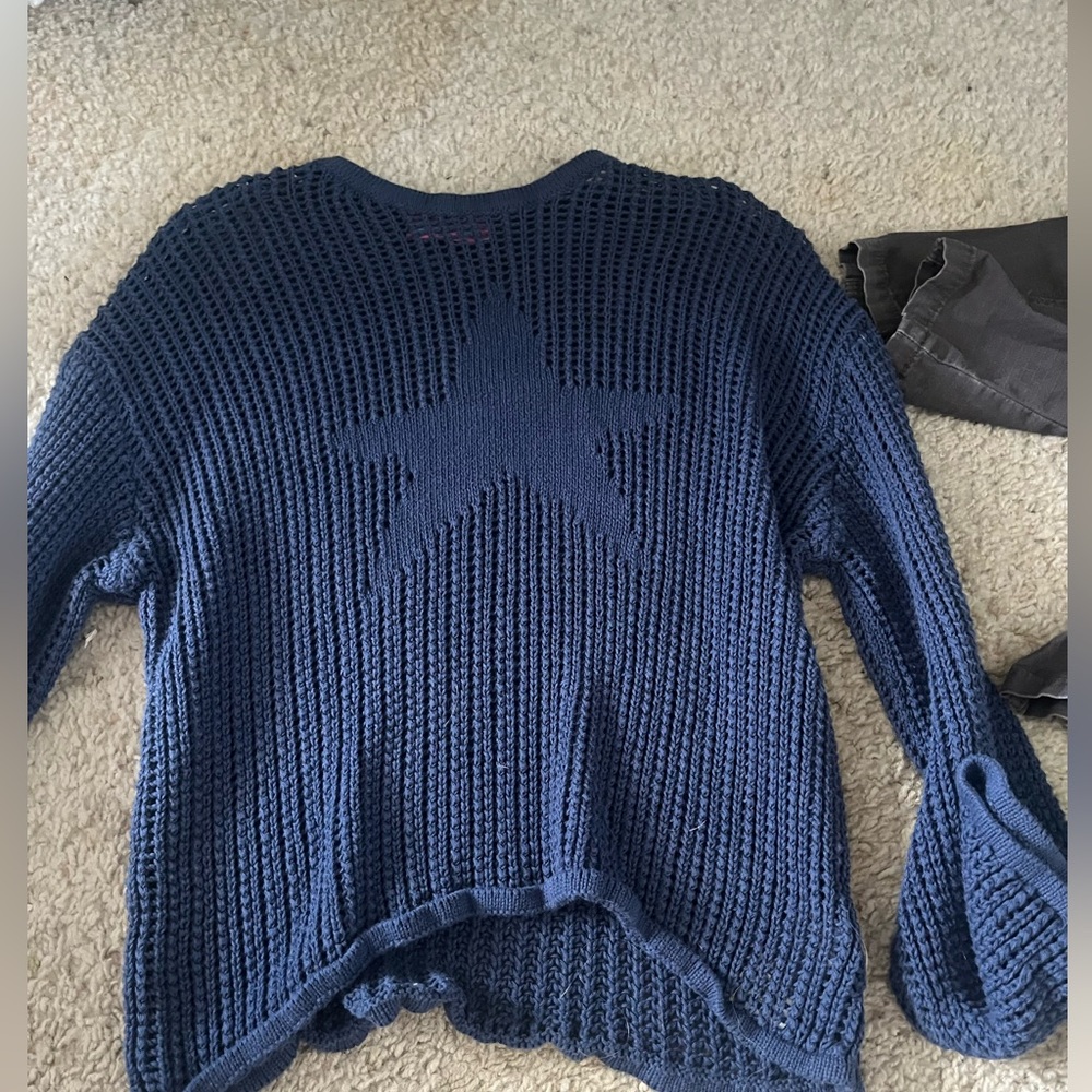edited xs womens star sweater